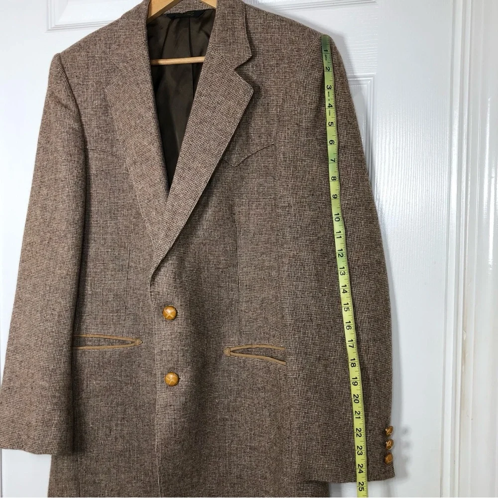FIORAVANTI Design For Brookfield 90s Wool‎ Sports Coat Tweed Blazer Jacket 40R